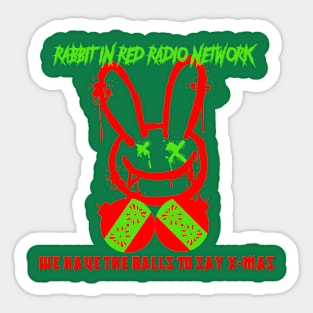 Rabbit In Red X-Mas 2022 Sticker